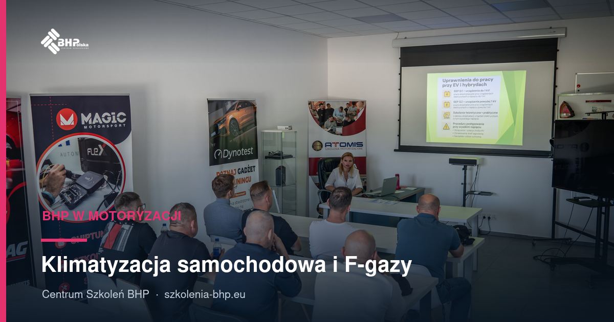 Klimatyzacja samochodowa i F-gazy: obowiązki i BHP warsztatu