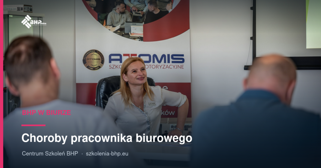 Choroby pracownika biurowego: kręgosłup, wzrok, nadgarstki