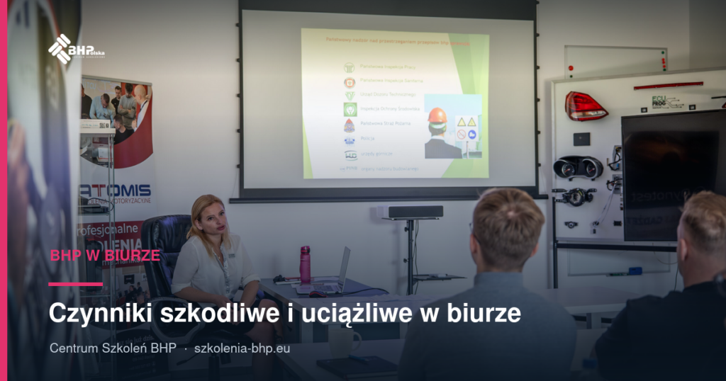 Czynniki szkodliwe i uciążliwe w biurze: lux, stopnie, dB
