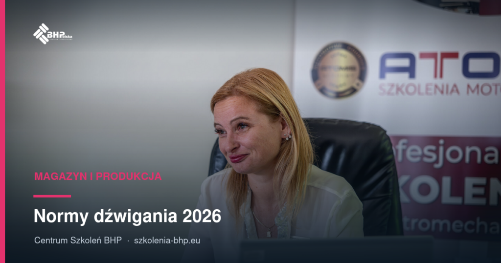 Normy dźwigania 2026: ile kg może podnosić kobieta i mężczyzna