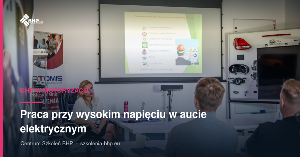 Praca przy wysokim napięciu w aucie elektrycznym: zasady bezpieczeństwa